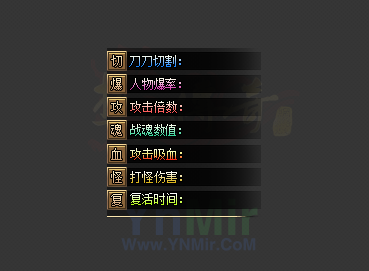 简单左下角属性框带PSD文件